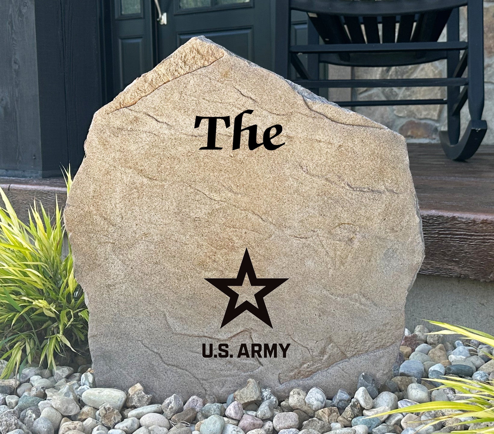 United States Army Design-A-Stone Landscape Art Family Name