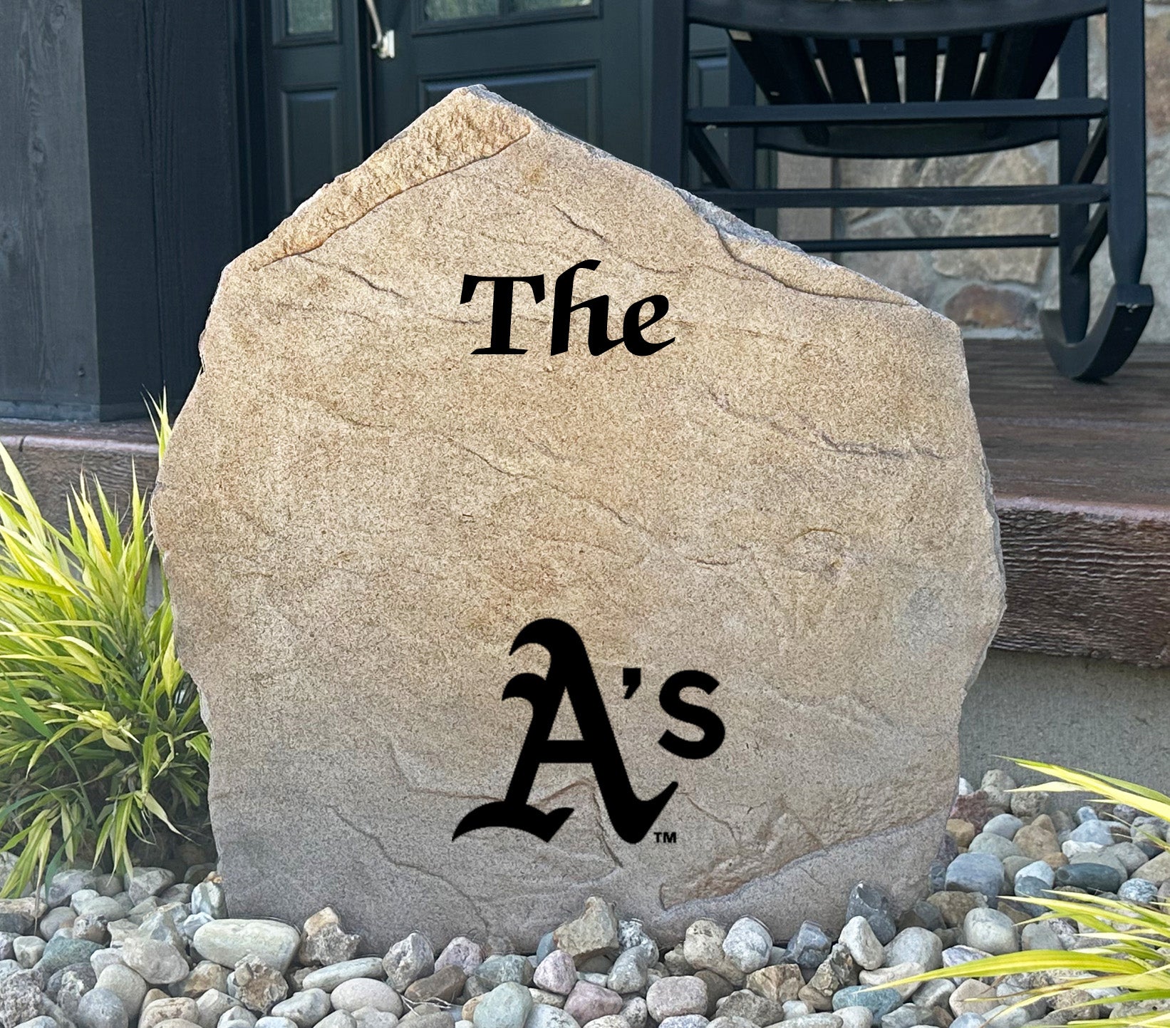 Oakland A's Design-A-Stone Landscape Art Family Name