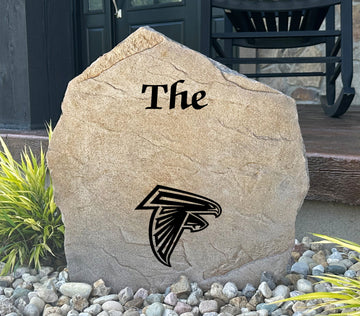 Atlanta Falcons Design-A-Stone Landscape Art Family Name
