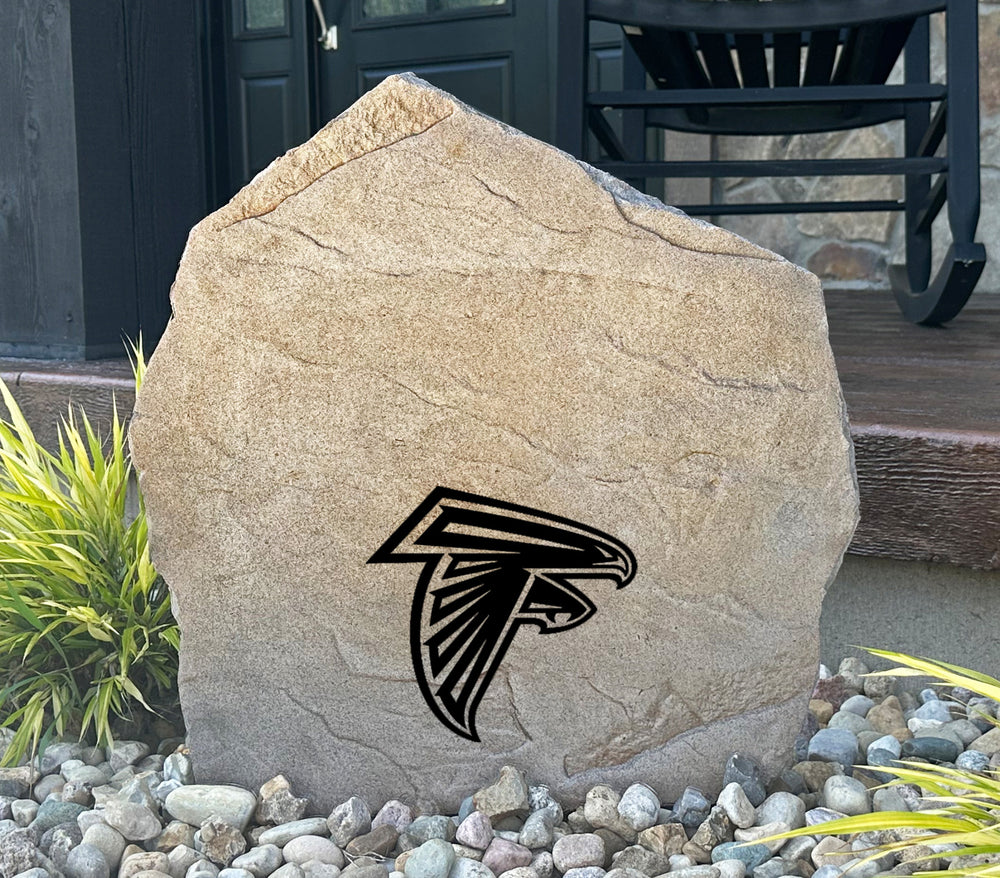 Atlanta Falcons Design-A-Stone Landscape Art Address Stone