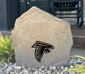 Atlanta Falcons Design-A-Stone Landscape Art Address Stone