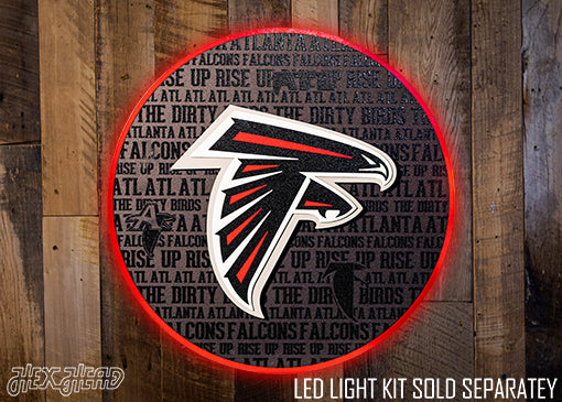 Atlanta Falcons 3D CRAFT SERIES Metal Wall Art