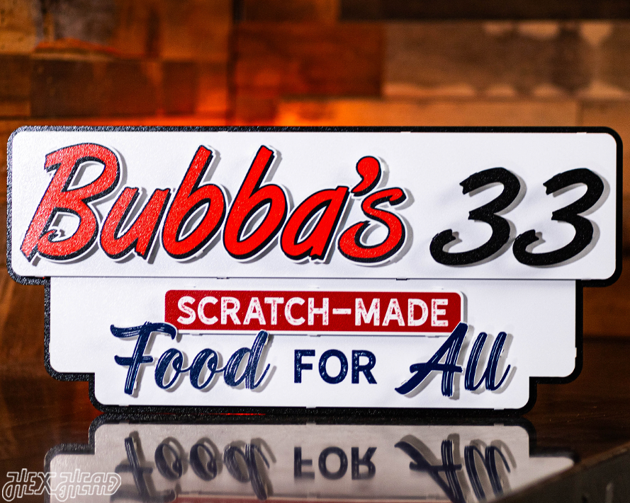 Bubba's 33 3D Metal Wall Art