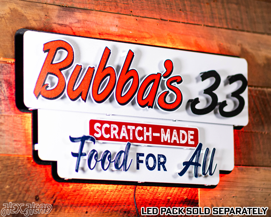 Bubba's 33 3D Metal Wall Art