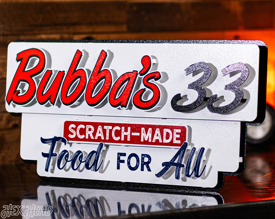 Bubba's 33 3D Metal Wall Art