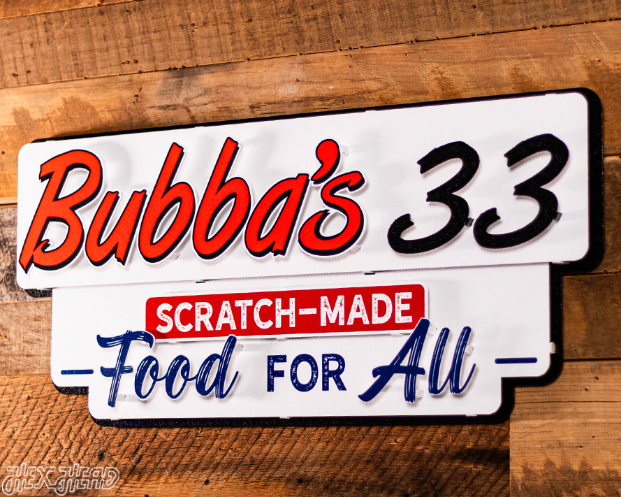 Bubba's 33 3D Metal Wall Art