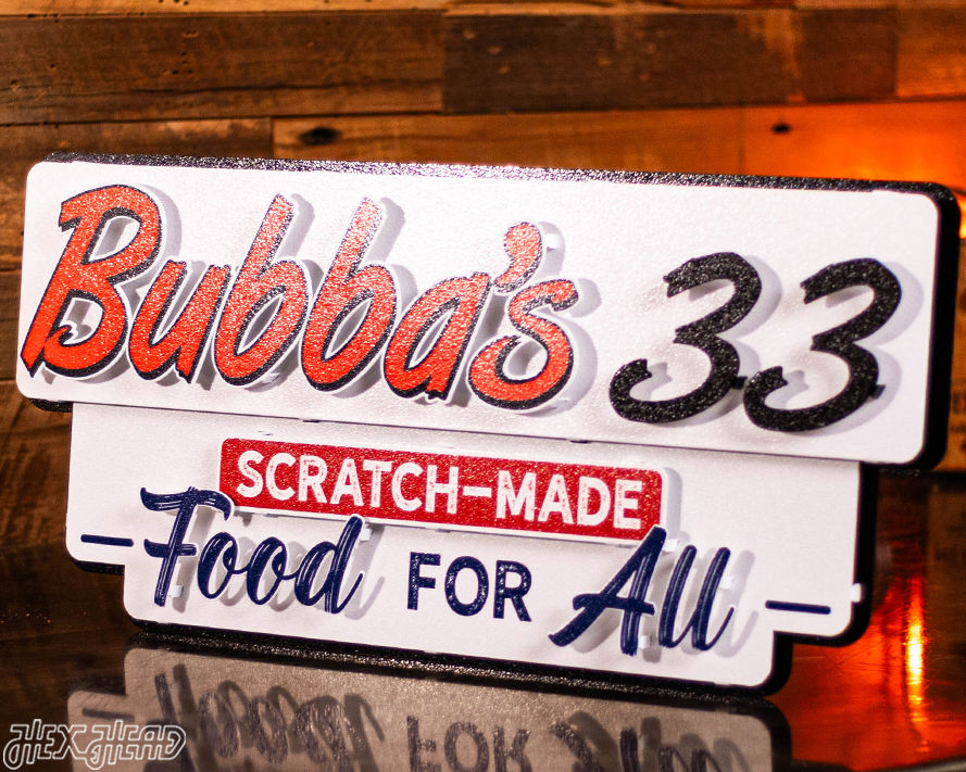 Bubba's 33 3D Metal Wall Art