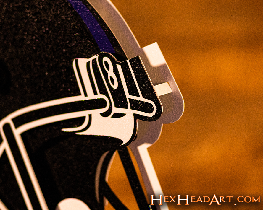 Baltimore Ravens BLITZ Collection - 8 Layer Helmet 3D Vintage Metal Wall Art