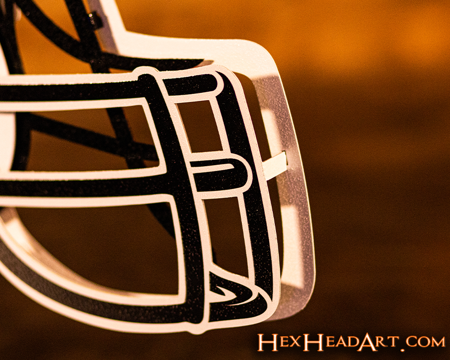 Baltimore Ravens BLITZ Collection - 8 Layer Helmet 3D Vintage Metal Wall Art