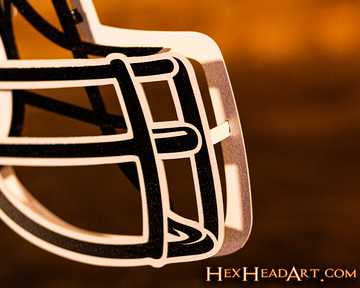 Baltimore Ravens BLITZ Collection - 8 Layer Helmet 3D Vintage Metal Wall Art