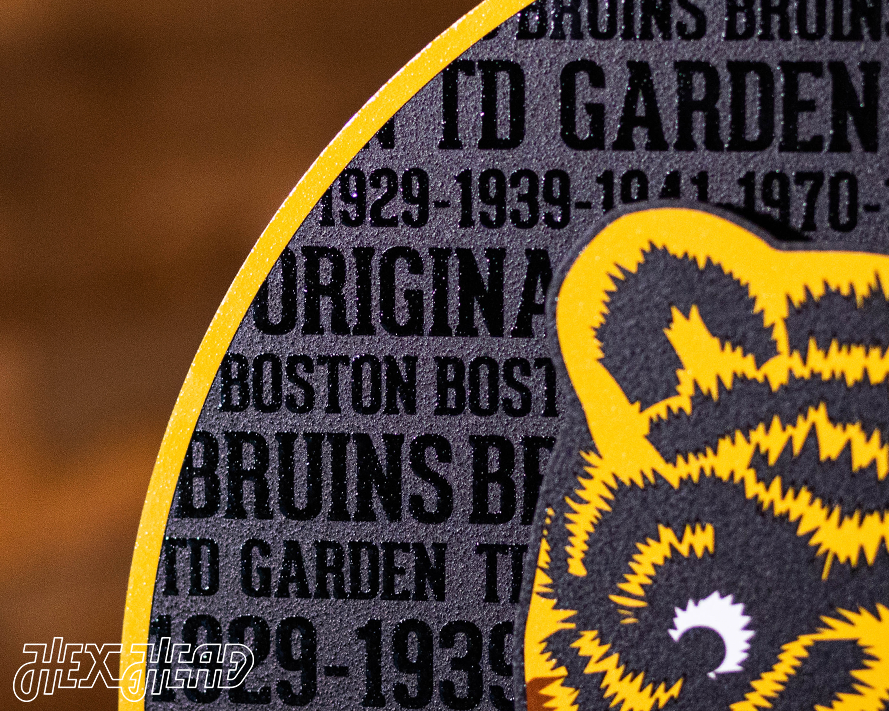 Boston Bruins CRAFT SERIES 3D Embossed Metal Wall Art