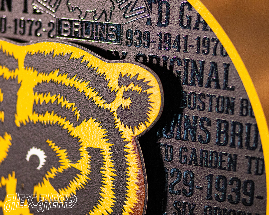 Boston Bruins CRAFT SERIES 3D Embossed Metal Wall Art