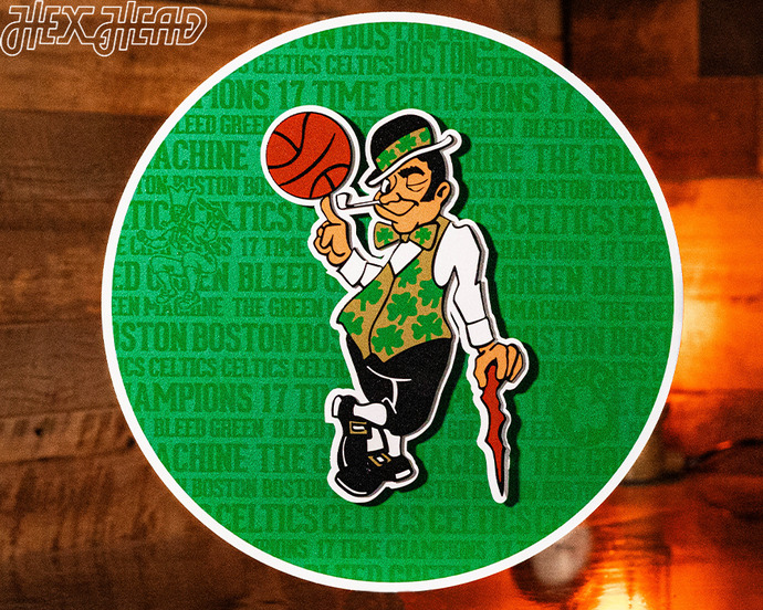 Boston Celtics Hex Head Art