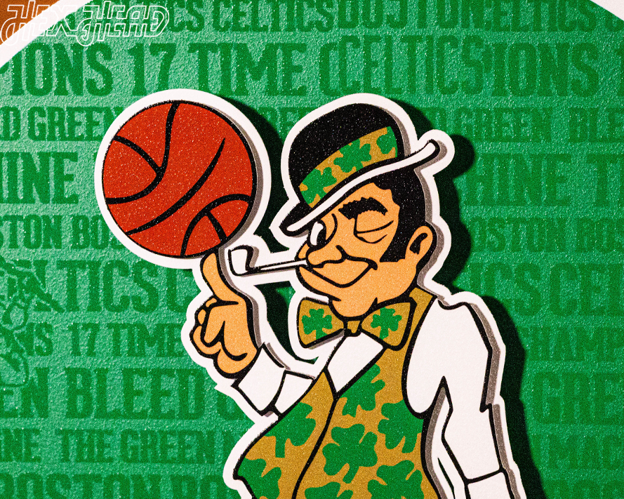 Boston Celtics CRAFT SERIES 3D Embossed Metal Wall Art