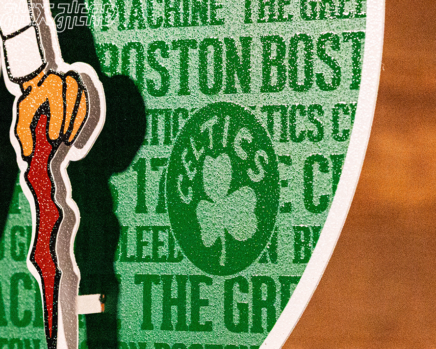 Boston Celtics CRAFT SERIES 3D Embossed Metal Wall Art