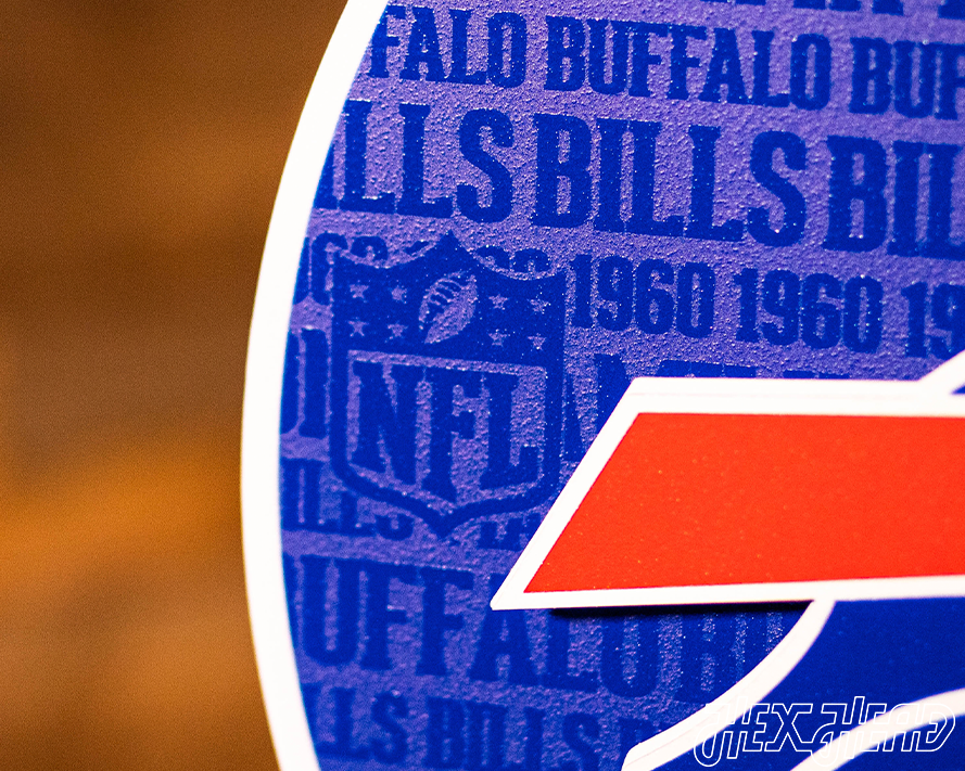 Buffalo Bills CRAFT SERIES 3D Embossed Metal Wall Art