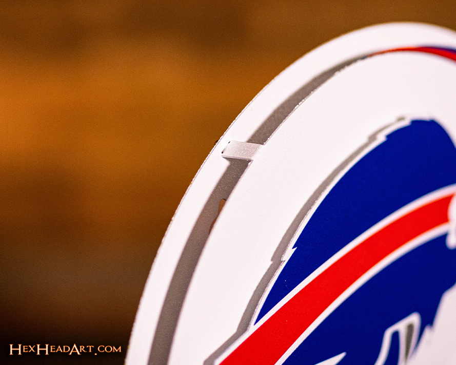 Buffalo Bills BLITZ Collection - 8 Layer Helmet 3D Vintage Metal Wall Art