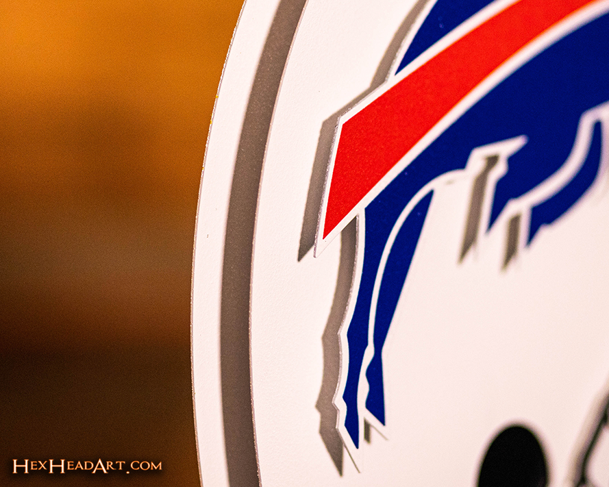 Buffalo Bills BLITZ Collection - 8 Layer Helmet 3D Vintage Metal Wall Art