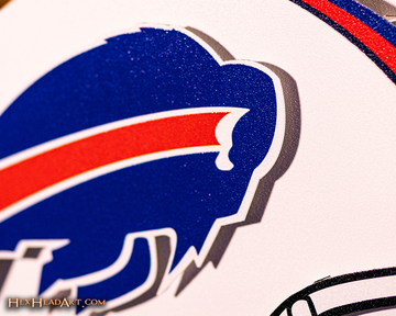 Buffalo Bills BLITZ Collection - 8 Layer Helmet 3D Vintage Metal Wall Art
