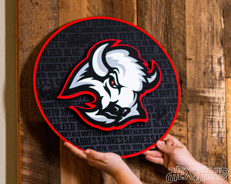 Buffalo Sabres NHL CRAFT SERIES 3D Vintage Metal Wall Art