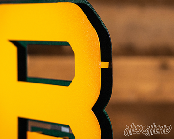 Baylor "BU" Logo 3D Vintage Metal Wall Art