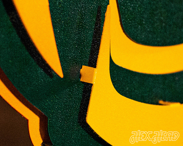 Baylor Bears Mascot 3D Metal Wall Art