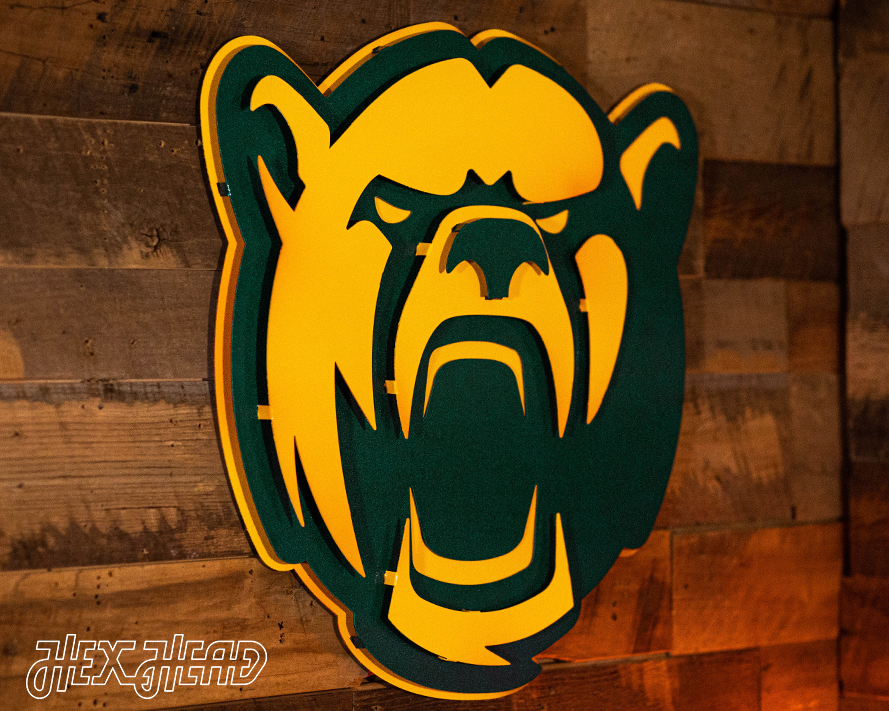 Baylor Bears Mascot 3D Metal Wall Art
