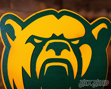 Baylor Bears Mascot 3D Metal Wall Art
