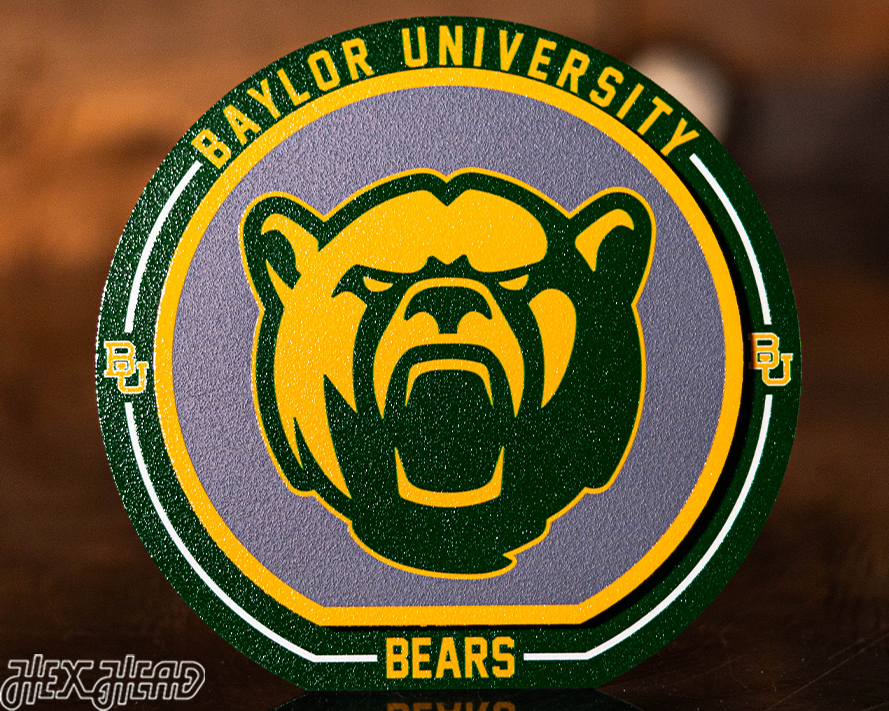Baylor Bears "Double Play" On the Shelf or on the Wall Art