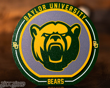 Baylor Bears "Double Play" On the Shelf or on the Wall Art
