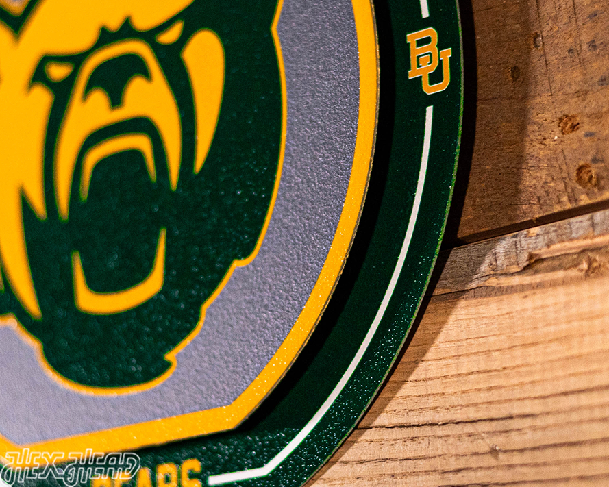 Baylor Bears "Double Play" On the Shelf or on the Wall Art