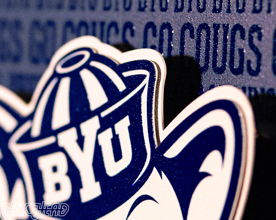 Brigham Young Cougars BYU CRAFT SERIES 3D Embossed Metal Wall Art