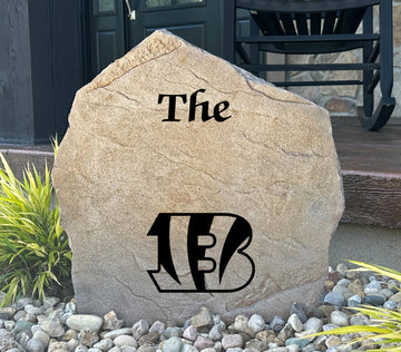 Cincinnati Bengals Design-A-Stone Landscape Art Family Name