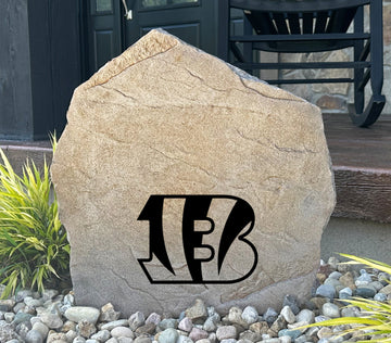 Cincinnati Bengals Design-A-Stone Landscape Art Address Stone
