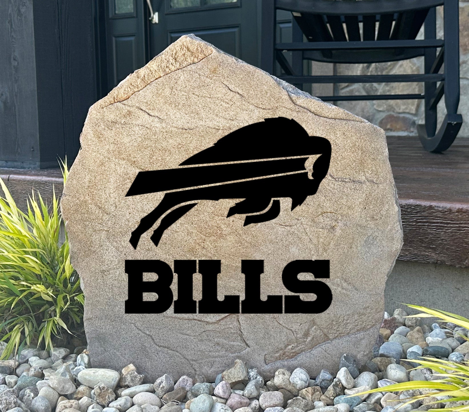 Buffalo Bills Design-A-Stone Landscape Art