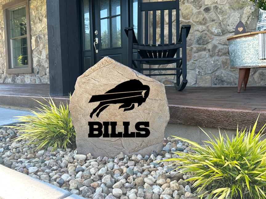 Buffalo Bills Design-A-Stone Landscape Art