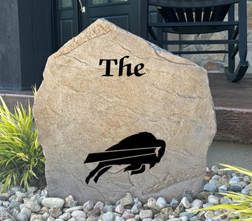 Buffalo Bills Design-A-Stone Landscape Art Family Name