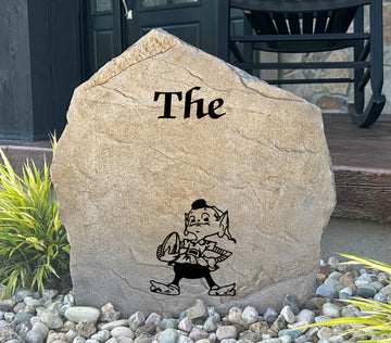 Cleveland Browns Design-A-Stone Landscape Art Family Name