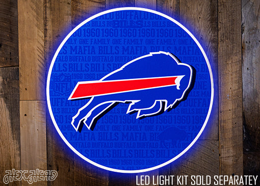 Buffalo Bills CRAFT SERIES 3D Embossed Metal Wall Art