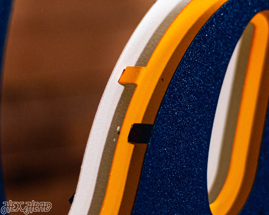 California Cal Berkeley Golden Bears Script 3D Metal Wall Art