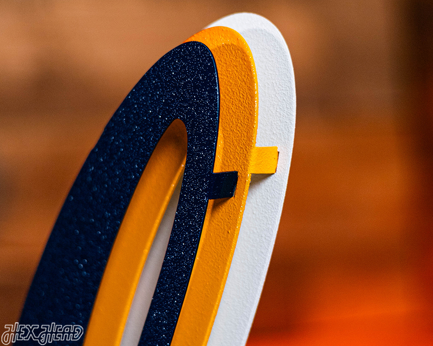 California Cal Berkeley Golden Bears Script 3D Metal Wall Art