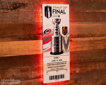 2026 Stanley Cup Ticket Stub Single Layer Metal Wall Art