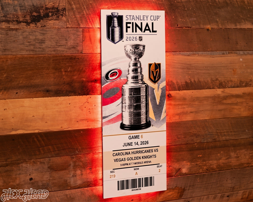 2026 Stanley Cup Ticket Stub Single Layer Metal Wall Art