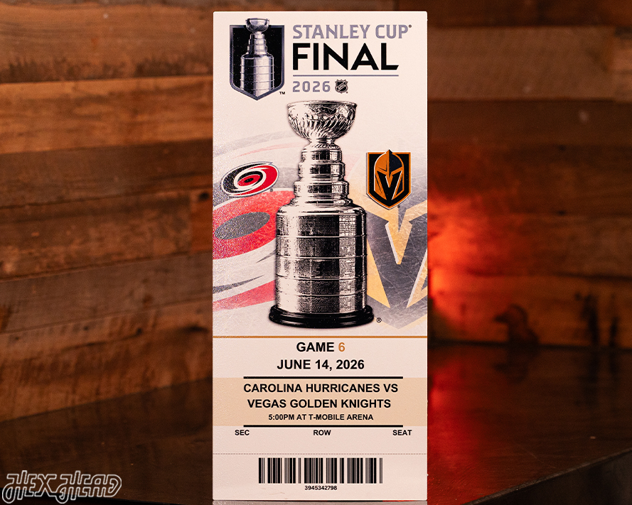 Personalized 2026 Stanley Cup Ticket Stub Single Layer Metal Wall Art