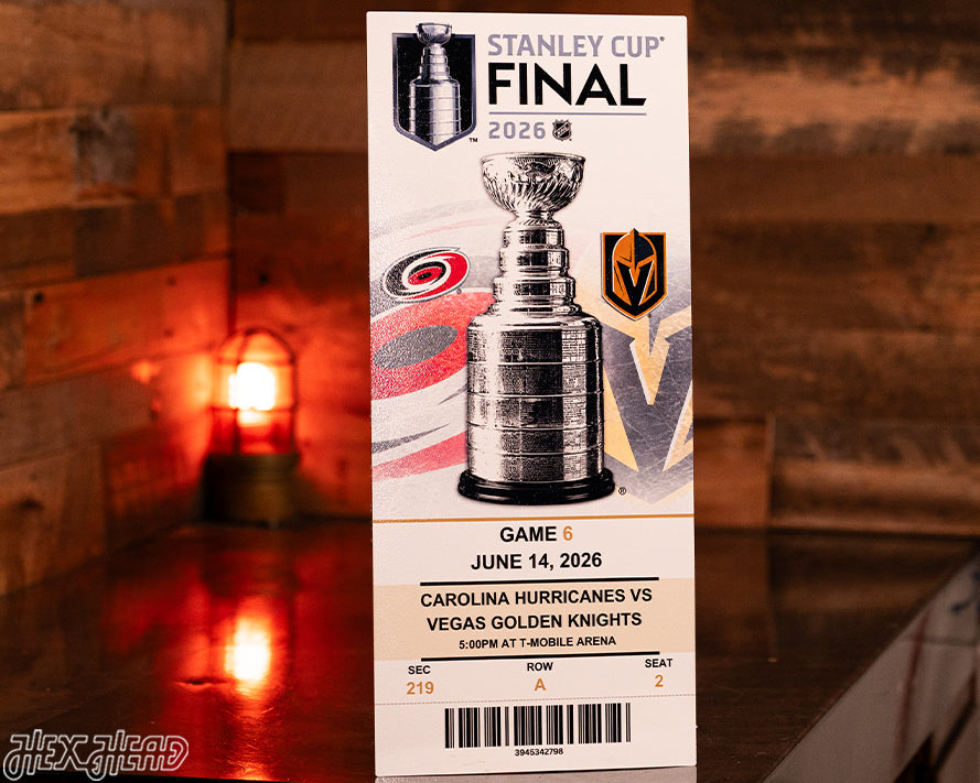 2026 Stanley Cup Ticket Stub Single Layer Metal Wall Art