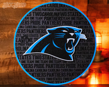 Load image into Gallery viewer, CRAFT SERIES - Carolina Panthers 3D Embossed Metal Wall Art
