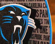 Load image into Gallery viewer, CRAFT SERIES - Carolina Panthers 3D Embossed Metal Wall Art
