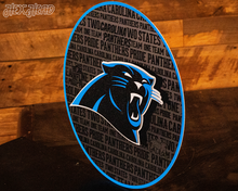 Load image into Gallery viewer, CRAFT SERIES - Carolina Panthers 3D Embossed Metal Wall Art

