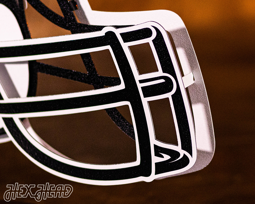 Carolina Panthers BLITZ Collection - 8 Layer Helmet 3D Vintage Metal Wall Art