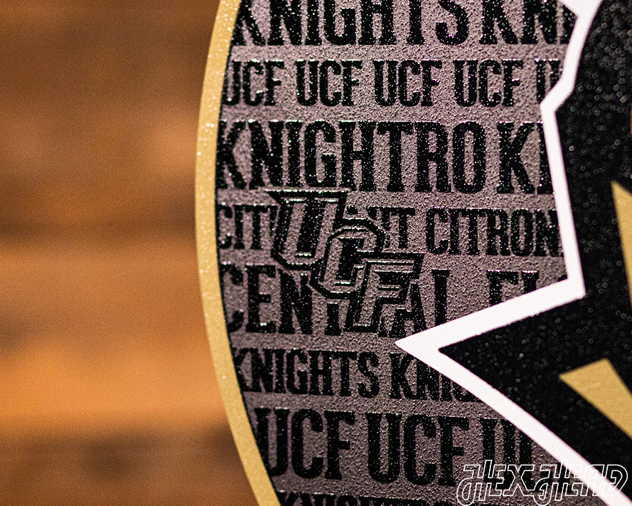 Central Florida  Knights "UCF" CRAFT SERIES 3D Metal Wall Art